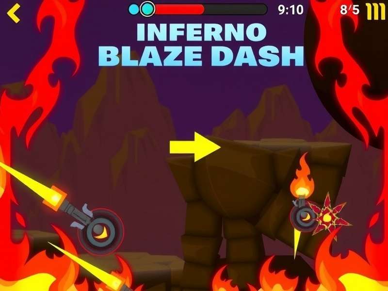 Inferno Blaze Dash Gameplay Screenshot